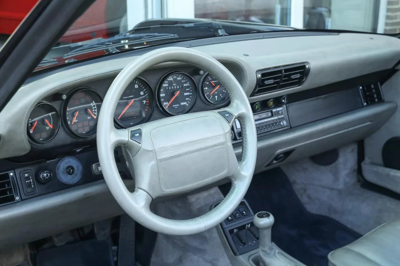 1992 Porsche 964 Carrera 4 Cabriolet &ldquo;Unique Carraragrau full leather&rdquo; - Thumbnail 3